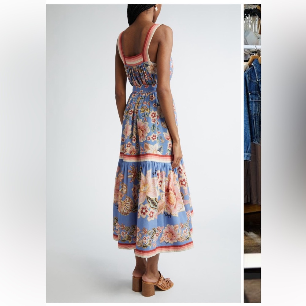 Farm Rio NEW super bloom tapestry cotton blend dress - Picture 2 of 11